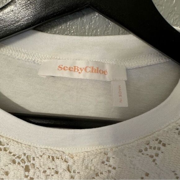 See by Chole bell sleeve lace top - Picture 3 of 4